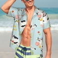 thumbnail image 5 of Picia Cute Cows Gentle Cotton Regular Fit Short Sleeve Casual Hawaiian Shirt for Men-X-Large, 5 of 9