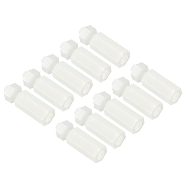 Uxcell M3x12+6mm Entretoise Hexagonale en Nylon Vis PCB Écrous, 1Ensemble/200 Pcs