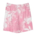 thumbnail image 3 of Lilgiuy Boys Girls Athletic Shorts, Summer Tie Dye Running Shorts for Teen Girls Active Sports Track Shorts with Pocket for School Vacation Camp (Multicolor,5-6 Years), 3 of 4