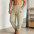 thumbnail image 7 of CIAKGIAF Mens Pants Loose with Pockets, Sporty Plus Size Comfortable Joggers Khaki XXXL, 7 of 7