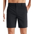 thumbnail image 3 of Men's Big & Tall Casual Shorts Stretch Quick Dry Solid Color Lightweight Breathable Spill Proof Long Dress Golf Shorts, M, 3 of 5