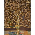 thumbnail image 2 of Klimt, Gustav 25x32 Gold Ornate Wood Framed with Double Matting Museum Art Print Titled - Tree of Life-Brown Variation, 2 of 4