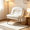 White, variant on Blorly Oversized Folding Accent Chair, 300 lbs Heavy Duty Detachable Lounge Chair with Padded Faux Leather, Modern Saucer Sofa Chair for Living Room, Bedroom & Small Spaces, White