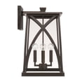 thumbnail image 2 of 4 Light Outdoor Wall Lantern In Transitional Style-20 Inches Tall And 11.75 Inches Wide-Black Finish Capital Lighting 946541Bk, 2 of 6