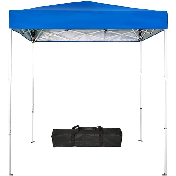 Bibana 6ft x 4ft Pop-Up Canopy Tent Outdoor Portable Instant Shelter Folding Canopy with Carry Bag (Royal Blue)
