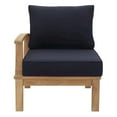 thumbnail image 6 of Modway Marina Outdoor Patio Teak Left-Facing Sofa, Multiple Colors, 6 of 9