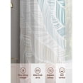 thumbnail image 6 of Ombre Brown Blue Sheer Curtains 54 Inch Length 2 Panels Set Window Treatments, Summer Coastal Ocean Sea Beach Wave Rod Pocket Semi Curtains for Living Room/Bedroom/Kitchen Décor, 104"W x 54"L, 6 of 7