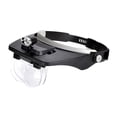 thumbnail image 2 of Lupa De Banda Para La Cabeza Con 2 Lámpara LED Auriculares Lupas Visera De Lupa SM SunniMix Lupa ajustable, 2 of 6