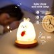 thumbnail image 4 of Luz de noche infantil, conejo de noche bebe, luz de noche USB recargable, brillo ajustable, luz nocturna, lactancia materna en la habitación del bebé. Feliz Sencillez, 4 of 5