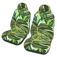 thumbnail image 1 of ZICANCN Car Seat Covers Front Seats Only,Tropical Leaf Watercolor Automotive Seat Covers Protectors for Cars Trucks Suv 2 Pack, 1 of 8