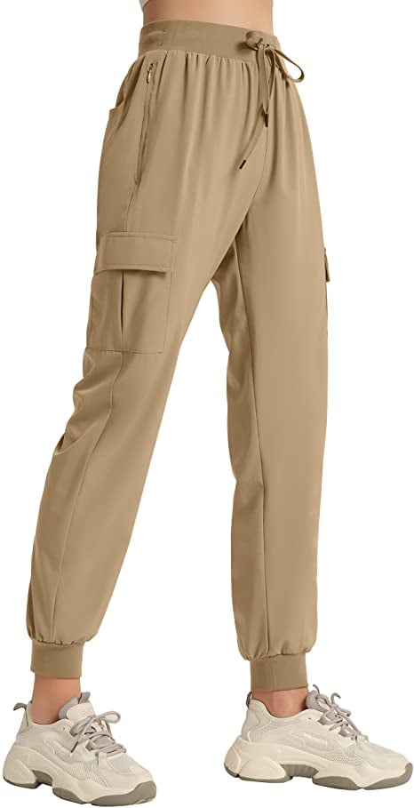 SPECIALMAGIC Women's Cargo Hiking Pants Lightweight Quick Dry Workout Athletic Track Pants with Pockets 