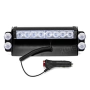 AUTOXBERT 8 LED Emergency Strobe Light Hazard Warning Strobe Lamp w/ Suction Cup for Car Truck