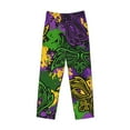 thumbnail image 4 of Bingfone Mardi Gras7 Mens All Over Print Sleep Pajama Pants-Small, 4 of 9