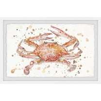 Parvez Taj Crab Splash Framed Wall Art