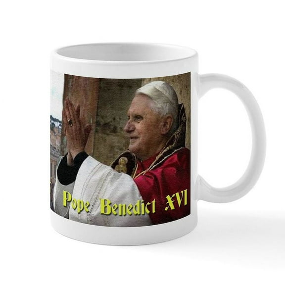 CafePress - Pope Benedict XVI Coffee Mug - 11 oz Ceramic Mug - Novelty Coffee Tea Cup