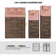 thumbnail image 6 of REDCAMP Double Sleeping Bag for Adults with Pillows , XXL Queen Size Two Person Flannel Sleeping Bag for All Season Couples Family Camping Hiking Backpacking, 6 of 7