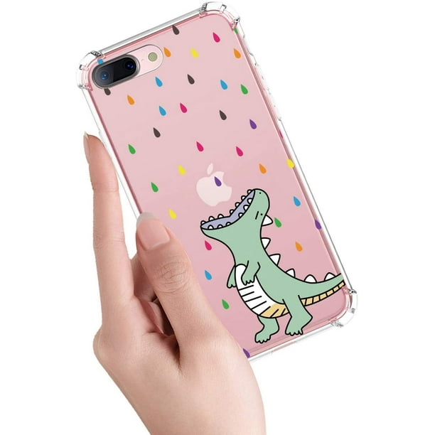 CARLOCA Compatible with iPhone 8 Plus Case,Dinosaur Fossil iPhone 7 Plus  Cases for Girls Boys,Graphic Design Shockproof Anti-Scratch Drop Protection  Case for iPhone 7/8 Plus : : Electronics