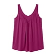 thumbnail image 5 of BADHUB Oversize Tank Top for Women Sleeveless Baggy Lounge Blouse Tee Summer Breathable Basic Vacation Tunic Top Hot Pink XXXXXL, 5 of 5