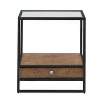 Liberty Furniture Bedford Drawer End Table for Living Room - Weathered Oak