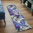 thumbnail image 3 of Runner Rug 2'x6', Spring Flowers Washable Non-Slip Hallway Runner Rugs, Purple Hydrangea Orchid Floral Country Bedside Rugs Floor Mats Carpet Runners for Kitchen Bathroom Laundry Room, 3 of 8