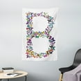 thumbnail image 1 of Letter B Tapestry, Exoticism Beauty Fragility Theme Springtime Creatures Forming Letter B Feminine, Wall Hanging for Bedroom Living Room Dorm Decor, 40W X 60L Inches, Multicolor, by Ambesonne, 1 of 2