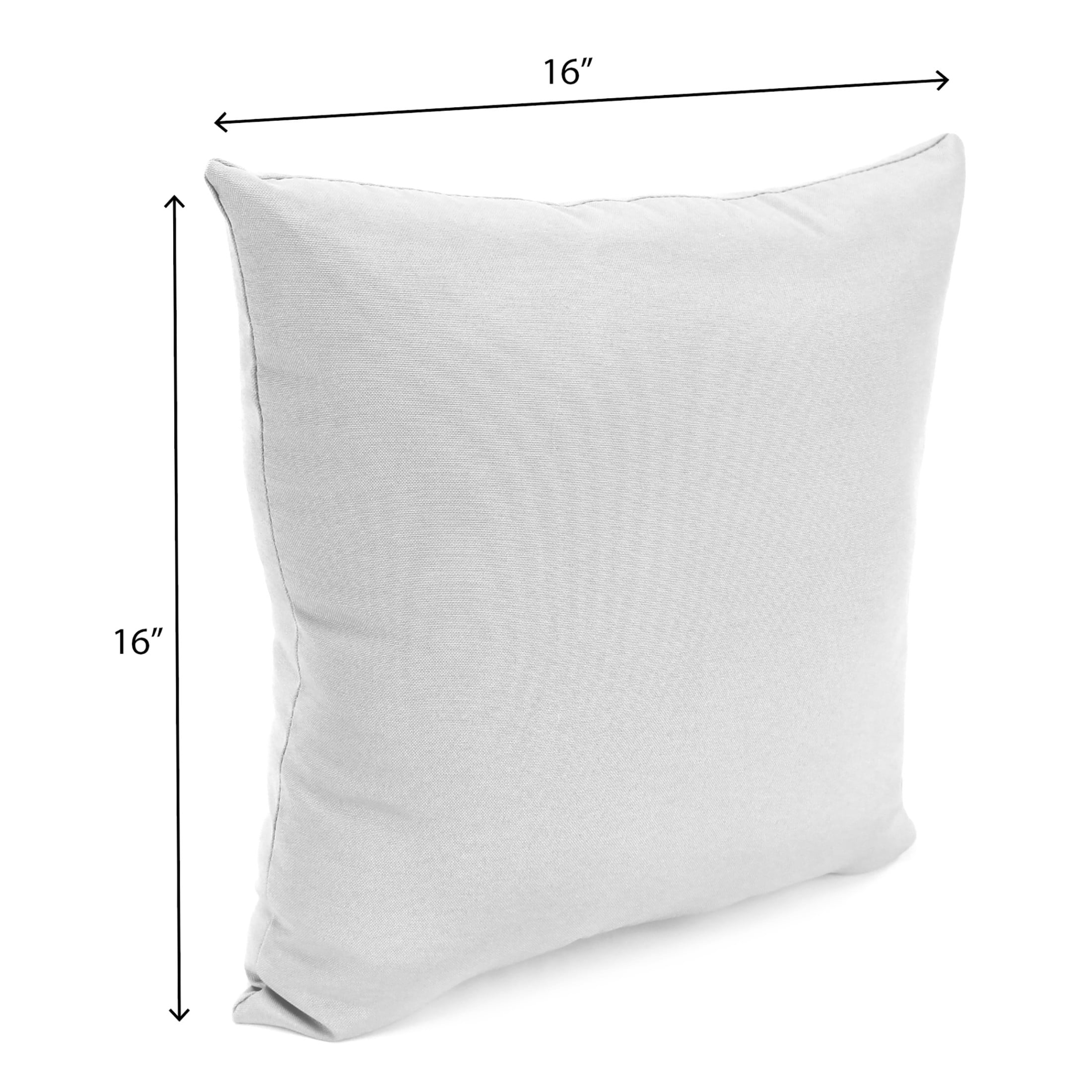 Jordan Manufacturing Sunbrella 16" x 16" Davidson Redwood Brown Stripe Square Outdoor Throw Pillow