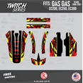 thumbnail image 2 of Kalair GFX Graphics Kit for Gasgas EC200,EC250,and EC300 (1996-2001) Twitch Series, 2 of 5