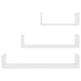 thumbnail image 4 of vidaXL Wall Display Shelf 3 pcs White Chipboard, 4 of 8