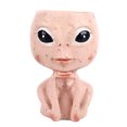 thumbnail image 2 of Head Planter, Drainage Hole Open Eyed Alien Design Flower Pot  For Garden, 2 of 8