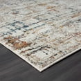 thumbnail image 2 of 2' X 8' Gray Abstract Distressed Runner Rug, 2 of 8