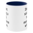 thumbnail image 2 of Stepmom Gifts Two-Tone 11oz Mug Sculpting a family masterpiece with love, 2 of 4