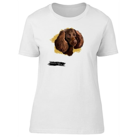 American Water Spaniel Dog T-Shirt Women -Image by Shutterstock, Female Large