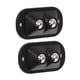 thumbnail image 5 of 12 piezas Mini ruedas giratorias autoadhesivas de doble bola que ahorran trabajo Movimiento silencioso Rotación de 360 ​​grados Polea adhesiva para electrodomésticos de cocina Muebles Negro, 5 of 10
