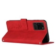 thumbnail image 3 of Dteck Wallet Case for Samsung Galaxy S20 Ultra 6.9 Inch, PU Leather with Embossed Pattern  Card Slots & Cash Pockge Kick Stand Scratchproof Splash-proof CaseFor Samsung Galaxy S20 Ultra, Red, 3 of 10