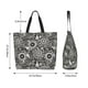 thumbnail image 4 of Balery Bicycles Parts Bolsa Tote Estilo Estético con Cremalleras, Bolsa de Hombro, Bolsa de Compras Grande y Plegable, 4 of 7