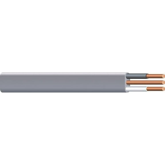 Southwire 10-2 UF-B Electrical Wire - Copper, Gray, 100 Ft
