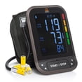 thumbnail image 1 of Tensiómetro automático Dario Gen2 para uso doméstico, pantalla LCD retroiluminada, brazalete ajustable grande (8,75-16,5 pulgadas), aplicación Bluetooth inteligente y estuche de transporte., 1 of 5