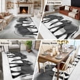 thumbnail image 6 of Elephant Washable Living Room Rugs 5'x7', Gray Gradient Cloud Sky Animal Low Pile Throw Large Area Rugs Non-Slip Sturdy Edge Binding Carpet for Dining Room Bedside Kitchen, 6 of 9