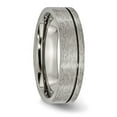 thumbnail image 5 of Auriga Fine Jewelry Titanium Grooved 6mm Band for Men Size- 12.5, 5 of 6