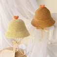 thumbnail image 4 of Baby Toddler Kids Girls Straw Sun Hat Summer Protection Hats, 4 of 4