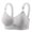 Dark Blue, variant on Women's Front Closure Push Up Bra - Wireless Lightly Padded Comfort Bras - Strappy Back Support Everyday Bralette - Seamless Ribbed Plunge Lifting Lingerie for Daily