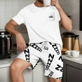 thumbnail image 2 of 2 Pcs Ensembles de Pyjamas pour Hommes Ultra Doux Texturés Tenues Athlétiques Extensibles Col Rond Chemises à Manches Courtes Extensibles Séchage Rapide Vêtements de Détente Shorts Ensembles d'Été Hommes 2 Pcs Chemise de Nuit, 2 of 6
