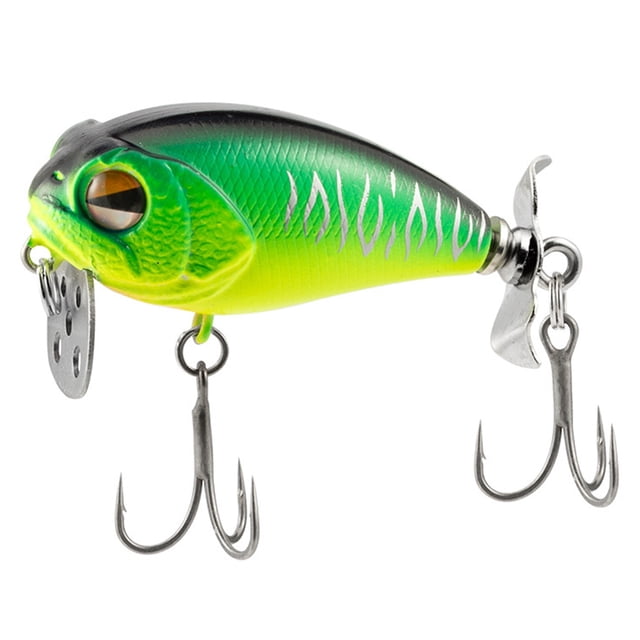 Señuelo de Pesca de Superficie de 10 cm/5,5 G, Cebo Artificial, Plopper Duro, Giratoria, Aparejo de Pesca, Cebo D