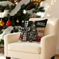 thumbnail image 5 of Xuniizn Christmas Pillow Covers 18x18 inch Xmas Decorations Soft Plush Faux Fur Wool Christmas Throw Pillow Cases Winter Holiday Decor for Sofa Living Room, 5 of 7