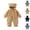 Coffee, variant on YUANxueke Kids Fleece Romper Jumpsuit Girls Boys Zip Up Thick Hooded Jumpsuit Winter Snowsuit Clothes,Coffee,0 Months