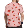 thumbnail image 2 of Rocae Strawberry for Men's Mesh Quick-Dry Short Sleeve Workout T-Shirt,Mens Crew Neck Tee Lightweight Soft Classic T Shirts XX-Large, 2 of 9