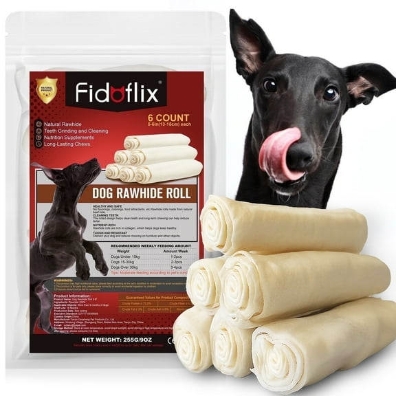 Dog Treats,Rawhide Sticks,Natural Flavor Dog Beefhide Treats