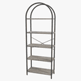 thumbnail image 1 of 5-Tier Open Bookshelf, 70.8 Inch Industrial Display Rack with Metal Frame for Living Room, Bedroom, Office, 1 of 7