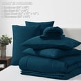 thumbnail image 6 of Queen Comforter Set, Grey 7 Pieces Bed in a Bag All Season Bedding, with Stitch Quilted Comforter Flat Sheet Fitted Sheet Pillowcases, 6 of 9