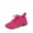 Fuchsia, variant on Gabby Rainbow Sole Lace Up Look Slip On Fashion Sneaker ( Pink, 8.5)